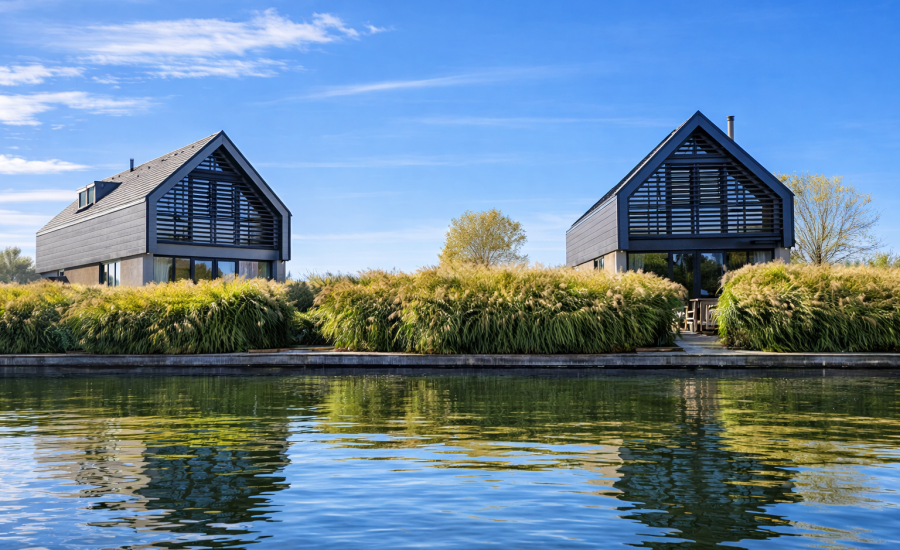 Lutz watervilla friesland aan het water
